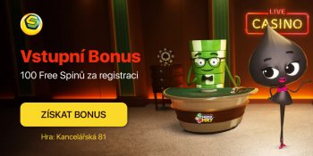 Sazka Hry 100 free spinů za registraci - hra Kancelářská 81