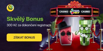 sazka hry 300 Kč bonus za dokončení registrace – bez nutnosti vkladu